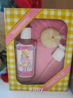 Vintage Tom Fields Tinkerbell Cologne w Atomizer, Dusting Powder 2 Sets 1970's