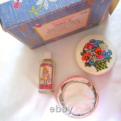 Vintage Tom Fields Tinkerbell Cologne w Atomizer, Dusting Powder 2 Sets 1970's