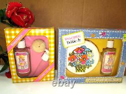 Vintage Tom Fields Tinkerbell Cologne w Atomizer, Dusting Powder 2 Sets 1970's