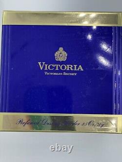 Vintage VICTORIA SECRET Perfumed Dusting Powder 2.5 Oz Glass Jar New Rare