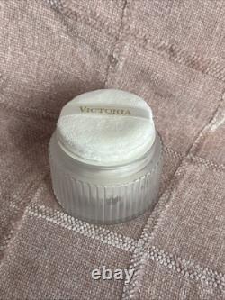 Vintage VICTORIA SECRET Perfumed Dusting Powder 2.5 Oz Glass Jar New Rare