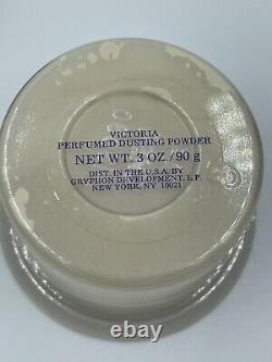 Vintage VICTORIA SECRET Perfumed Dusting Powder 2.5 Oz Glass Jar New Rare