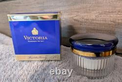 Vintage VICTORIA SECRET Perfumed Dusting Powder 2.5 Oz Glass Jar New Rare Sealed