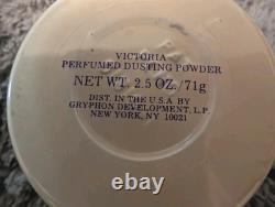 Vintage VICTORIA SECRET Perfumed Dusting Powder 2.5 Oz Glass Jar New Rare Sealed