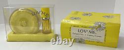 Vintage VIVAUDOU LOV' ME Dusting Powder & Cologne Mist Original Box Set #9145