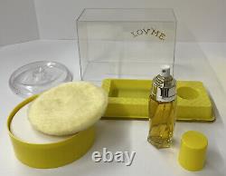 Vintage VIVAUDOU LOV' ME Dusting Powder & Cologne Mist Original Box Set #9145