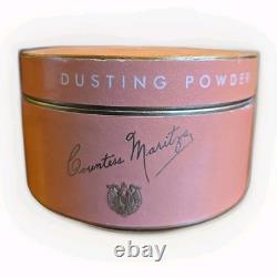 Vintage White Mist Perfumed Dusting Powder Talc Countess Maritza Cosmetics 5oz
