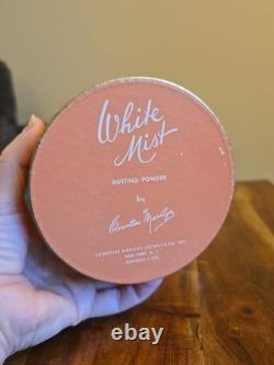 Vintage White Mist Perfumed Dusting Powder Talc Countess Maritza Cosmetics 5oz