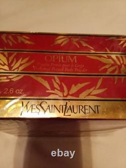 Vintage YSL OPIUM Perfumed Dusting Powder Yves Saint Laurent 2.6 oz SEALED RARE