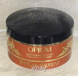 Vintage YSL OPIUM Perfumed Loose Dusting Powder Yves Saint Laurent 5.2 oz FULL