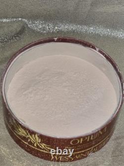 Vintage YSL OPIUM Perfumed Loose Dusting Powder Yves Saint Laurent 5.2 oz FULL