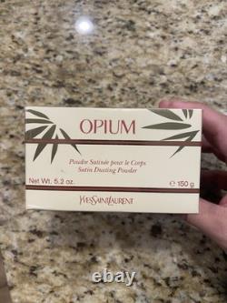 Vintage YSL OPIUM Perfumed Satin Dusting Powder 5.2oz/150g NEW FACTORY SEALED