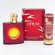 Vintage YSL Opium Gift Set 2pc 1.6oz Perfume Spray. 7oz Dusting Powder New Box