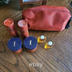 Vintage YSL Opium Perfume Set With A Variety Of Products- Dusting Powder- Opened