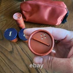 Vintage YSL Opium Perfume Set With A Variety Of Products- Dusting Powder- Opened