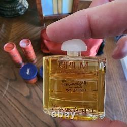 Vintage YSL Opium Perfume Set With A Variety Of Products- Dusting Powder- Opened