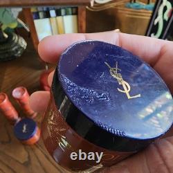 Vintage YSL Opium Perfume Set With A Variety Of Products- Dusting Powder- Opened