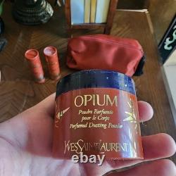 Vintage YSL Opium Perfume Set With A Variety Of Products- Dusting Powder- Opened