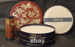 Vintage YSL Opium Perfumed Bath Powder 6oz Dusting Body and Travel Powder Set