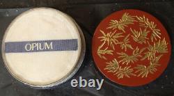 Vintage YSL Opium Perfumed Bath Powder 6oz Dusting Body and Travel Powder Set