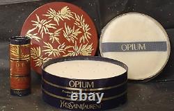 Vintage YSL Opium Perfumed Dusting Body/Bath Powder and Travel Powder Set 6 oz