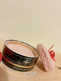 Vintage YSL Yves Saint Laurent PARIS perfumed Dusting Powder Extremely Rare