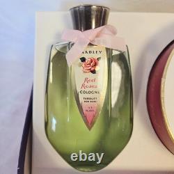 Vintage Yardley Red Roses 3.5 oz Cologne Dusting Powder Set FULL Sealed Box