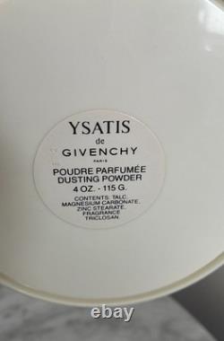 Vintage Ysatis de Givenchy Dusting Powder 4oz Unsealed Full