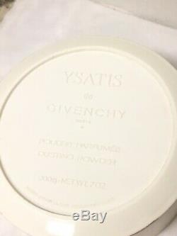 Vintage Ysatis de Givenchy Dusting Powder 7 oz Paris Open 1/3 Full White Gold