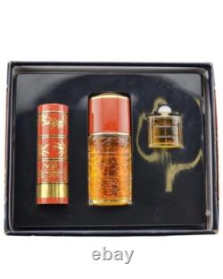 Vintage Yves Saint Laurent OPIUM Perfume Set eau de Toilette Spray Splash Powder