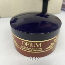Vintage Yves Saint Laurent OPIUM Perfumed Dusting Bath Powder 5.2 oz. Unused
