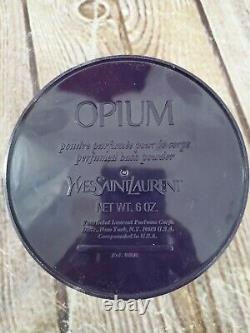 Vintage Yves Saint Laurent OPIUM Perfumed Dusting Powder 6oz