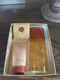 Vintage Yves Saint Laurent Opium 3 Piece Gift Set Perfume dusting Powder New Box