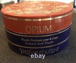 Vintage Yves Saint Laurent Opium Perfume Bath Dusting Powder 4OZ- RARE
