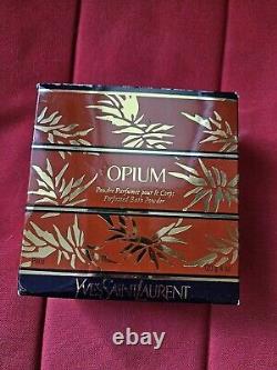 Vintage Yves Saint Laurent Opium Perfumed Bath Powder 4oz/120g NEW IN BOX NIB