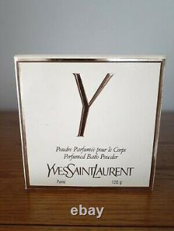 Vintage Yves Saint Laurent Paris Perfume Dusting Powder New In Box With Rare