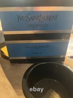 Vintage Yves Saint Laurent Rive Gauche Perfumed Dusting Powder 6 oz New In Box