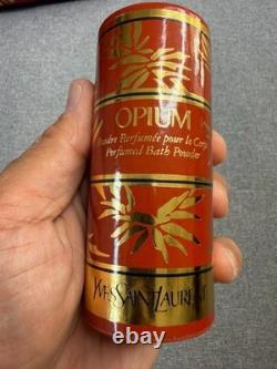Vintage yves saint laurent opium perfumed dusting powder 1.25oz new old stock