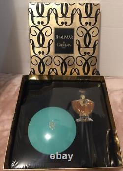 Vtg 1980s Guerlain Paris SHALIMAR Body Dusting Powder &. 5oz Perfume Sealed