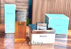 Vtg 1980s TIFFANY Perfumed Bath Collection Set Oil Mist & Dusting Powder RARE