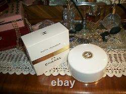 Vtg 2 Boxes Chanel No5 After Bath Perfumed Dusting Powder Near 1Lb Free Shipping