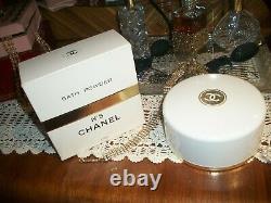 Vtg 2 Boxes Chanel No5 After Bath Perfumed Dusting Powder Near 1Lb Free Shipping