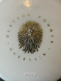 Vtg 8 oz GUERLAIN SHALIMAR 1960s Perfumed Dusting Powder Puff Sealed Large