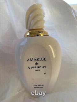 Vtg Amarige Givenchy Perfumed Satin Talc Dusting Body Powder 5 oz