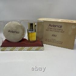 Vtg Aviance Perfumed Dusting Powder 5 Oz & Spray Cologne 1.7 PRINCE MATCHABELLI