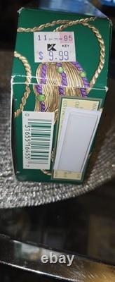 Vtg Coty EMERAUDE Set Crystal Keepsake Cologne Spray & Brilliant Facets Powder