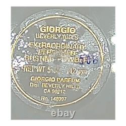 Vtg Giorgio Beverly Hills Extraordinary Perfumed Dusting Powder 5oz NOS Sealed