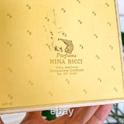 Vtg LARGE 8 oz Nina Ricci L'Air du Temps Perfumed Dusting Powder Box + Puff NEW