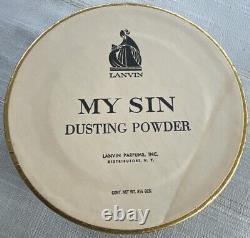 Vtg MY SIN By LANVIN 1.33 Oz Cologne Mist & 8.25 Oz Dusting Powder Set NEW