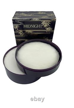 Vtg Midnight Perfumed Dusting Powder Puff 4oz Charles of the Ritz Original